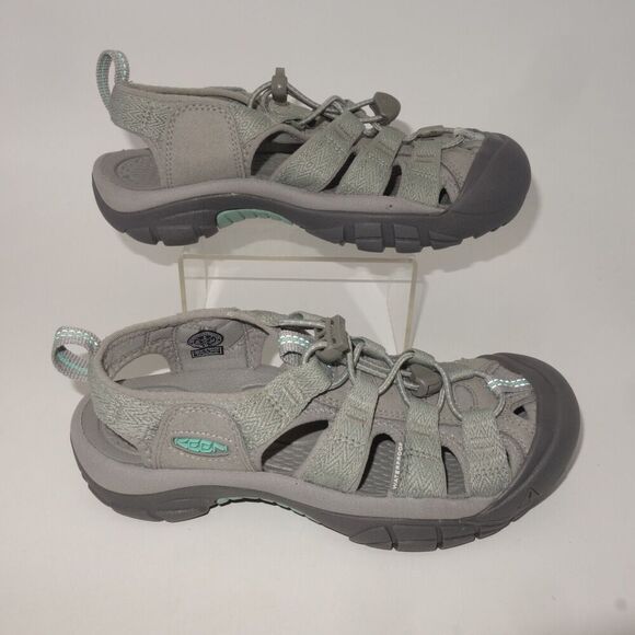 Keen Shoes - NEW KEEN Newport H2O Closed Toe Water Sandals Grey Ocean Wave Women's 5